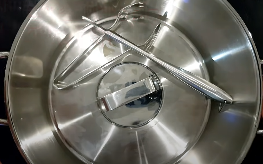 스테인레스 주방용품 연마제 제거